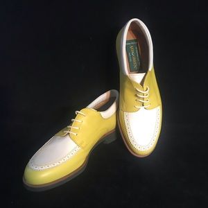 Women Golf Shoes Aerogreen 5.5M Green Yellow Italy